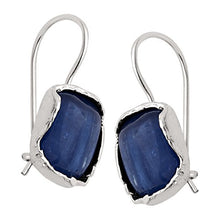 Load image into Gallery viewer, Silpada 'Cubic Square' Natural Kyanite Drop Earrings in Sterling Silver
