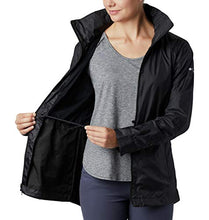 Load image into Gallery viewer, Columbia Women&#39;s Sustina Springs Long Lined Windbreaker, Black, Medium
