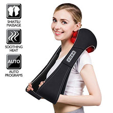 Load image into Gallery viewer, Shiatsu Neck and Back Massager with Heat , VIKTOR JURGEN Deep Tissue Kneading Sports Recovery Massagers for Neck, Back, Shoulders, Foot , Relaxation Gifts for Him,Her,Women,Men
