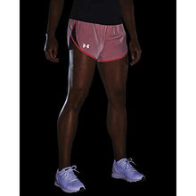 Load image into Gallery viewer, Under Armour Women&#39;s Fly By 2.0 Running Shorts , Cerise Full Heather (653)/Reflective , Medium
