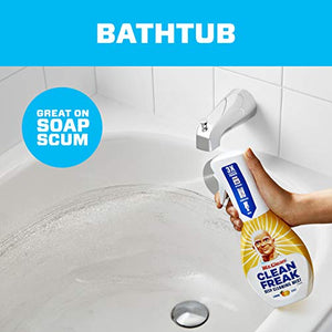 Mr. Clean All Purpose Cleaner, Clean Freak Mist Cleaning Kit for Bathroom & Kitchen Cleaner, Lemon Scent, Includes 1 Spray Bottle (16 oz) and 1 Large Refill (30.9 oz)