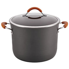 Load image into Gallery viewer, Rachael Ray Cucina Hard Anodized Nonstick Stockpot / Stock Pot - 10 Quart, Gray
