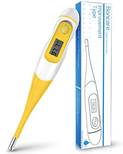 Digital Medical Thermometer for Fever - Oral, Rectal and Underarm Thermometer for Adults, Kids & Babies (Yellow)