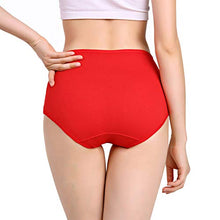 Load image into Gallery viewer, YOULEHE Women's Cotton Underwear Briefs High Waist Full Coverage Soft Breathable Panties (8 Pack -H001, Large)
