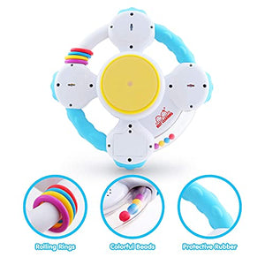 BEST LEARNING My Spin & Learn Steering Wheel - Interactive Educational Toys for 6 to 36 Months Old Infants, Babies, Toddlers - Learn Colors, Shapes, Feelings & Music Game - Ideal Baby Toy Gifts