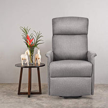Load image into Gallery viewer, Giantex Power Lift Massage Recliner Chair for Elderly, Soft Fabric Sofa Chair, Heavy Padded Cushion, Remote Control, Home Theater Seating, Leisure Lounge w/Side Pocket, Living Room Office (Grey)
