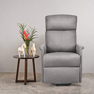 Giantex Power Lift Massage Recliner Chair for Elderly, Soft Fabric Sofa Chair, Heavy Padded Cushion, Remote Control, Home Theater Seating, Leisure Lounge w/Side Pocket, Living Room Office (Grey)