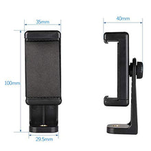 Load image into Gallery viewer, FURUN Phone Tripod Mount Cell Phone Holder Clip Clamp Adapter Rotatable Vertical Horizontal Adjustable Bracket Universal for All 4.7-6" Phone,iPhone, Samsung, Selfie Stick,Monopod,Camera Stand
