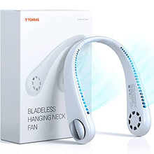 Load image into Gallery viewer, TORRAS L2 Series Portable Neck Fan, Hands Free Wearable Bladeless Fan, Ultra Light Rechargeable Mini USB Fan for Travel/ Home/ Office, 3 Speeds
