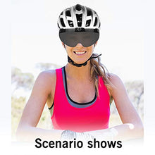 Load image into Gallery viewer, Basecamp Bike Helmet, Bicycle Helmet CPSC Certified Cycling/Climbing Helmet BC-069 with Detachable Magnetic Goggles Visor&amp;LED Back Light&amp;Portable Backpack Adjustable for Men/Women Mountain

