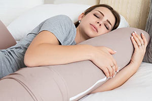 INSEN Pregnancy Pillow,Maternity Body Pillow with Pillow Cover,H Shaped Body Pillow for Pregnant Women (57in, Orgnanic Cotton)