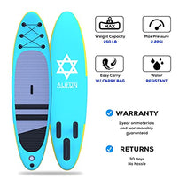 Load image into Gallery viewer, ALIFUN Inflatable Stand Up Paddle Board SUP Paddleboarding Weight Capacity 330 LBS 6 Inches Thick Wide Stance with All Around Accessories for Adult of All Skill Levels
