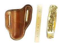 Load image into Gallery viewer, Brown Folding Hunter Leather Knife Sheath
