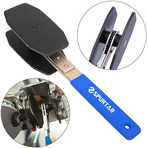 Spurtar Brake Caliper Press Tool, Brake Caliper Tool Spreader, 4 in 1 Universal Disc Brake Caliper Compression Tool Ratchet Piston Spreader Automotive Tools for Car Brake Repair & Instalation Blue