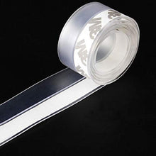 Load image into Gallery viewer, Silicone Seal Strip - Transparent Windproof Silicone Sealing Strip - Door Weather Stripping - Stopper Adhesive Tape for Doors Windows and Shower Glass Gaps…
