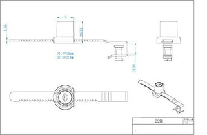 Sliding Glass Door Ratchet Lock with Chrome Finish, Keyed Alike Showcase Display