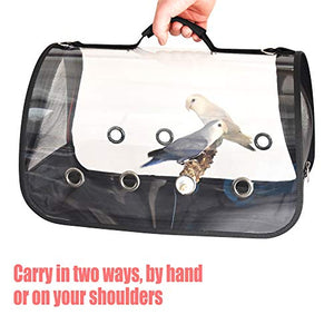 Blue Mars Bird Carrier, Bird Travel Cage Portable&Breathable&Lightweight Pets Birds Travel Cage (Samll)