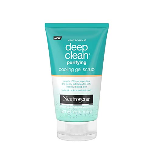 Neutrogena Deep Clean Purifying Cooling Gel and Exfoliating Face Scrub, 4.2 oz