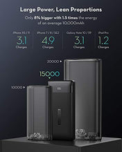 Load image into Gallery viewer, RAVPower Portable Charger 15000mAh PD3.0 Power Bank QC 3.0, 18W High-Speed Ultra Compact USB C Battery Pack Tri-Input and Tri-Output Compatible iPhone, iPad, Samsung Galaxy and More

