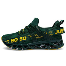 Load image into Gallery viewer, JSLEAP Sneakers Men Fashion Casual Monochrome Running Sports Slip Shock Absorption Running Walking Shoes Dark Green,US 11
