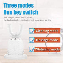 Load image into Gallery viewer, Ultrasonic Toothbrush Automatic Toothbrush Teeth Whitening Toothbrush Manual Toothbrush for Adults 360°Electric Toothbrush Upgraded Rechargeable Washable Travel Home Dual-use (White)
