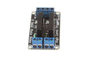 NOYITO 2-Channel Solid State Relay Module High-level Trigger DC Control AC Load AC 240V 2A for PLC Automation Equipment Control, Industrial Control, Circuit Modification(2-Channel 12V)