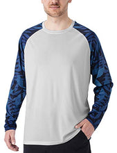 Load image into Gallery viewer, NAVISKIN Men's Quick Dry UPF 50+ Sun Protection Long Sleeve Shirts Collection Grey&amp;Grey-Leaf Size M
