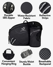 Load image into Gallery viewer, WATERFLY Hiking Waist Bag Fanny Pack with Water Bottle Holder for Men Women Running &amp; Dog Walking Fit All Phones (Bottle Not Included)
