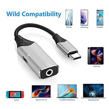 Load image into Gallery viewer, USB-C to 3.5mm Headphone Adapter, PEPPER JOBS 2-in-1 Type C to Headsets Jack Audio Converter with FD Charging, Compatible with Samsung Galaxy Note Ultra/20/S20+, MacBook Air, iPad Pro, Google Pixel
