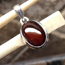 Load image into Gallery viewer, Natural Hessonite Garnet 925 Solid Sterling Silver Pendant 22mm
