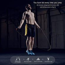 Load image into Gallery viewer, COERKALY Jump Rope for Fitness, Tangle-Free with Ball Bearing Jump Rope Workout, Adjustable Speed Skipping Rope with 2 Cables for Women Men, Steel&amp;Silicone Handle Jumping Rope(Red)
