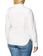 Load image into Gallery viewer, Tommy Hilfiger Women's Classic Long Sleeve Roll Tab Button Down Shirt (Standard and Plus Size), Bright White, Medium
