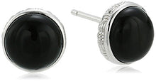 Load image into Gallery viewer, Effy Womens 925 Sterling Silver Onyx Stud Earrings, Black, One Size
