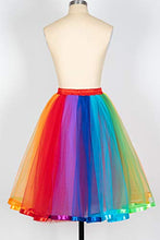 Load image into Gallery viewer, MisShow Women's Vintage 5 Layered Tulle Tutu Puffy Ballet Bubble Skirt Party Underskirt One Size
