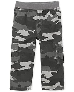 The Children's Place Baby Boys and Toddler Boys Pull On Cargo Pants, Steamboat, 18-24 MONTHS