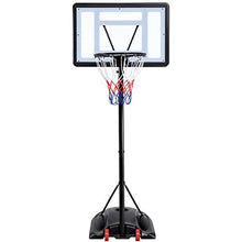 Load image into Gallery viewer, YAHEETECH 7.2-9.2ft Basketball Hoop Backboard System Portable Removeable Basketball Hoop &amp; Goals Outdoor/Indoor Adjustable Height Basketball Set for Kids/Youth/Teenagers
