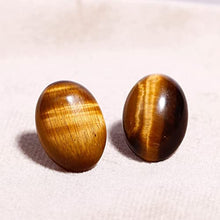Load image into Gallery viewer, Jewever Tiger Eye Gemstone 925 Sterling Silver Earrings for Women Stud Mens Earrings Stud Healing Crystals Jewellery for Women
