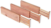 Load image into Gallery viewer, Axis International Marketing Drawer 3 pc Cedar Expandable, 3pc Dresser Divider, 3 Count
