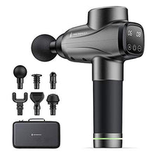 Load image into Gallery viewer, Massage Gun TaoTronics Professional Deep Tissue Muscle Massager Gun Percussion Handheld Electric Muscle Massager with 10 Speed Levels 6 Massage Heads for Gym Office Home Post-Workout Recovery
