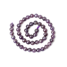 Load image into Gallery viewer, CHEAVIAN 45PCS 8mm Natural Amethyst Gemstone Round Loose Beads Crystal Energy Stone Healing Power for Jewelry Making 1 Strand 15&quot;
