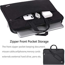 Load image into Gallery viewer, Voova Laptop Bag 17 17.3 inch Water-resistant Laptop Sleeve Case with Shoulder Straps &amp; Handle/Notebook Computer Case Briefcase Compatible with MacBook Pro/New Razer Blade Pro 17 / Acer/Asus/Hp,Black
