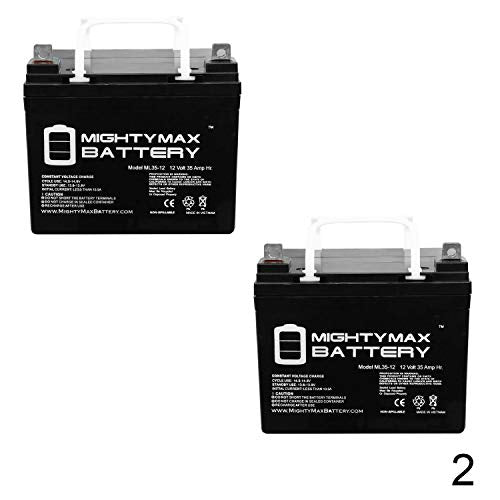 Mighty Max Battery 12V 35Ah Battery Replacement for Kangaroo TG-31 Golf Cart - 2 Pack Brand Product