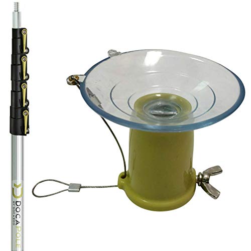 6 – 24 Foot DocaPole Light Bulb Changer Pole | High Ceiling Light Bulb Changer Extension Pole | Extendable Light Bulb Changer for High Ceilings and Recessed Lights | Light Bulb Changer Telescopic Pole