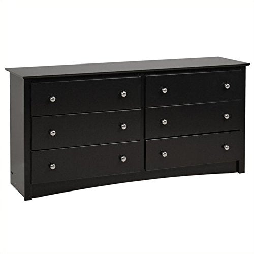 Load image into Gallery viewer, Home Square Contemporary 3 Piece Bedroom Set with Bedroom Dresser and 2 Piece 2-Drawer Nightstand in Black