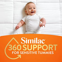 Load image into Gallery viewer, Similac 360 Total Care Sensitive Infant Formula, with 5 HMO Prebiotics for Fussiness &amp; Gas Due to Lactose Sensitivity, Non-GMO, Baby Formula, Ready-to-Feed, 8 Fl Oz, Pack of 24
