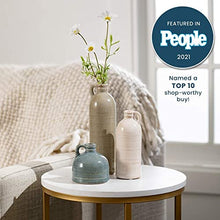 Load image into Gallery viewer, Sullivans Modern Farmhouse Decorative Small Ceramic Jug Vase Set of Three (3), 4”, 7.5” &amp; 10” Tall, Crackled Finish Faux Floral Jugs, Distressed Decoration for Rustic Décor, Housewarming Gift (CM2431)
