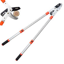 Load image into Gallery viewer, THANOS A1101 Extendable Anvil Loppers Tree Trimmer with Compound Action,Chops Thick Branch Ease,28-40'' Telescopic Heavy Duty Branch Cutter,2 inch Clean Cut Capacity.
