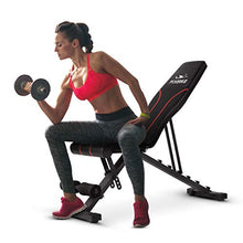 Load image into Gallery viewer, FLYBIRD Adjustable Bench,Utility Weight Bench for Full Body Workout- Multi-Purpose Foldable incline/decline Bench (Black)
