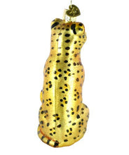 Load image into Gallery viewer, Old World Christmas Ornaments: Wildlife Animals Glass Blown Ornaments for Christmas Tree, Leopard
