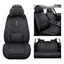 Load image into Gallery viewer, NS YOLO Leather Car Seat Covers, Faux Leatherette Automotive Vehicle Cushion Cover for Cars SUV Pick-up Truck Universal Fit Set for Auto Interior Accessories
